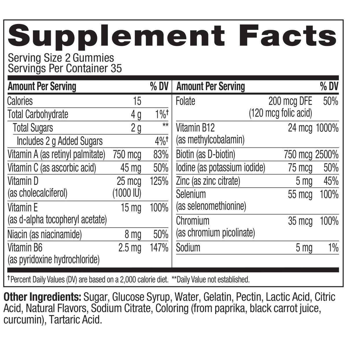 OLLY Teen Girl Multi Gummy, Healthy Skin and Immune Support*- 70 Count