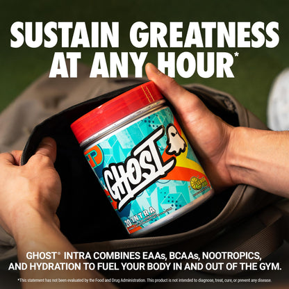 GHOST Intra Workout Powder, Welch's Grape - BCAAs &, EAAs, Nootropics & Hydration - Essential & Branch Chain Amino Acids Supports Muscle Recovery & Focus - Pre, Intra & Post Workout Powders