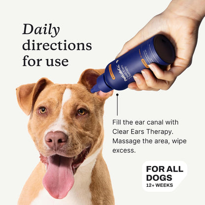 PetLab Co. Ear & Coat Support Bundle: Support Ear Health & Hygiene with Our Dog Ear Cleaner 4 Ounces & Itch Relief Chews Designed to Support Optimum Skin Condition & Maintain Skin Health 30 Count