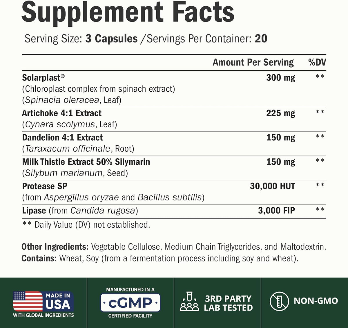 Liver Support – Liver Cleanse Detox & Repair – Silymarin Milk Thistle, 60ct
