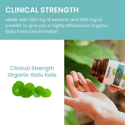 Himalaya USDA Organic Gotu Kola Capsules with Adaptogens, 650 mg,90 Caplets
