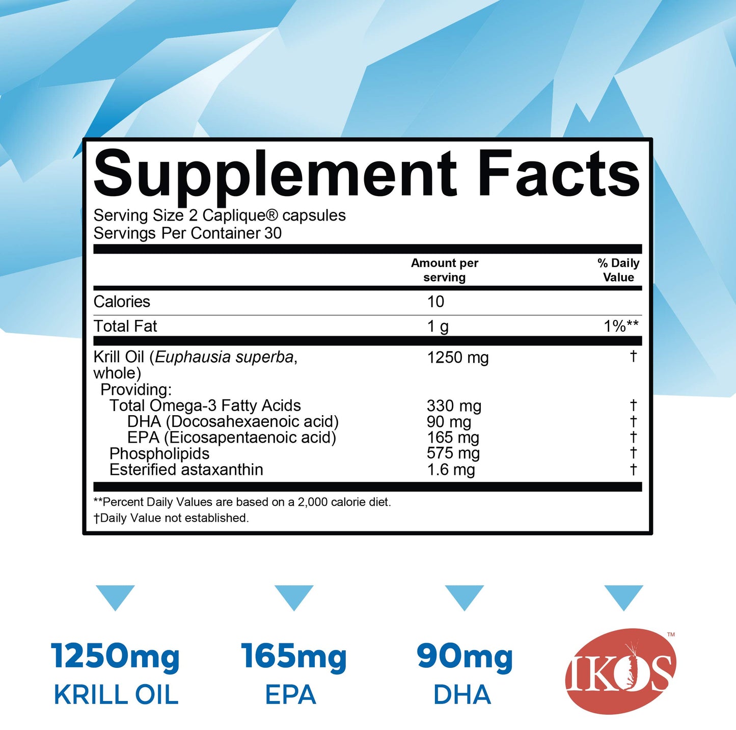 Viva Naturals Antarctic Krill Oil Omega 3 Supplements 1250 mg - DHA EPA Omega-3 & Astaxanthin Concentration for Joint Health, No Fish Burp - 60 Krill Oil Capsules