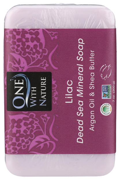 One With Nature Dead Sea Mineral Soap, Lemon Sage, 7-Ounces (Pack of 6)