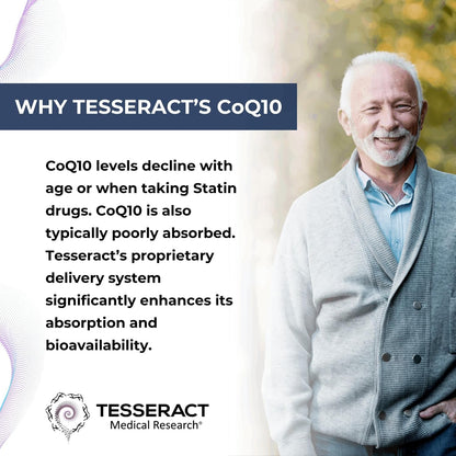 Tesseract Medical Research Body Repair with Vitality Boost, Joint Support Supplement, Sustained Release & Coenzyme Q10 Antioxidant Supplement for Optimal Health
