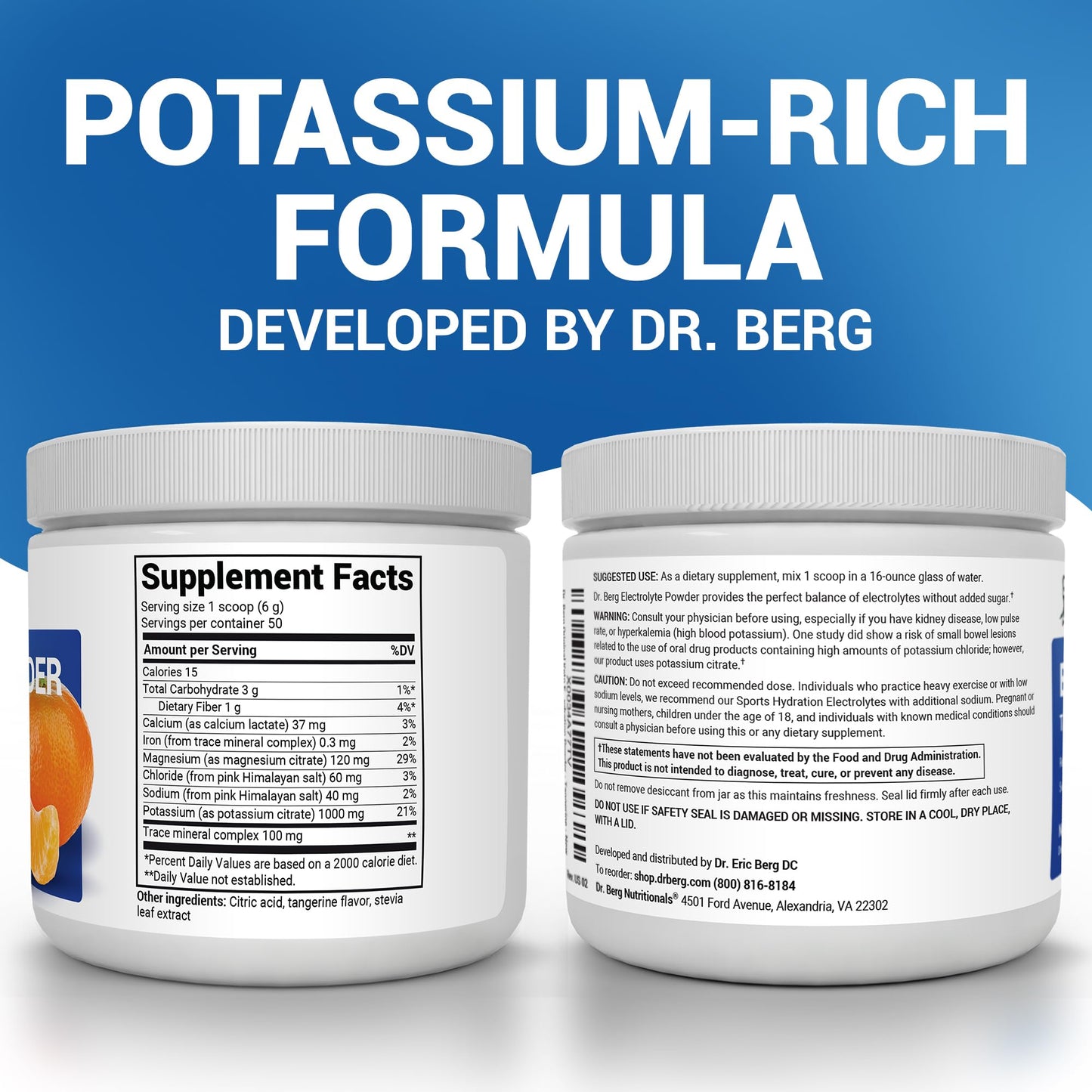 Dr. Berg Zero Sugar Hydration Keto Electrolyte Powder - Enhanced w/ 1000 mg of Potassium & Real Pink Himalayan Salt (NOT Table Salt) - Raspberry & Lemon Flavor Hydration Drink Supplement, 100 Servings