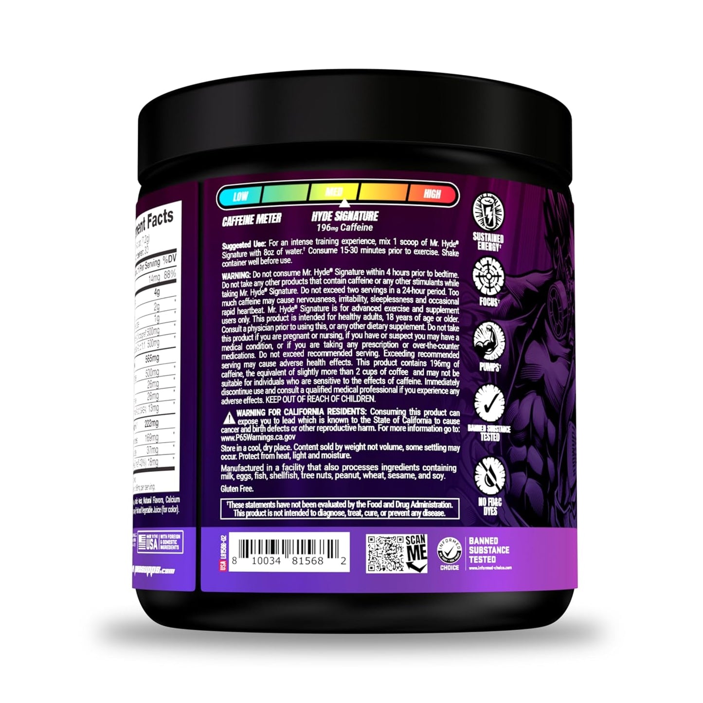 PROSUPPS Hyde Signature Sustained Pre Workout, Pixie Dust and Creatine 300 Bundle