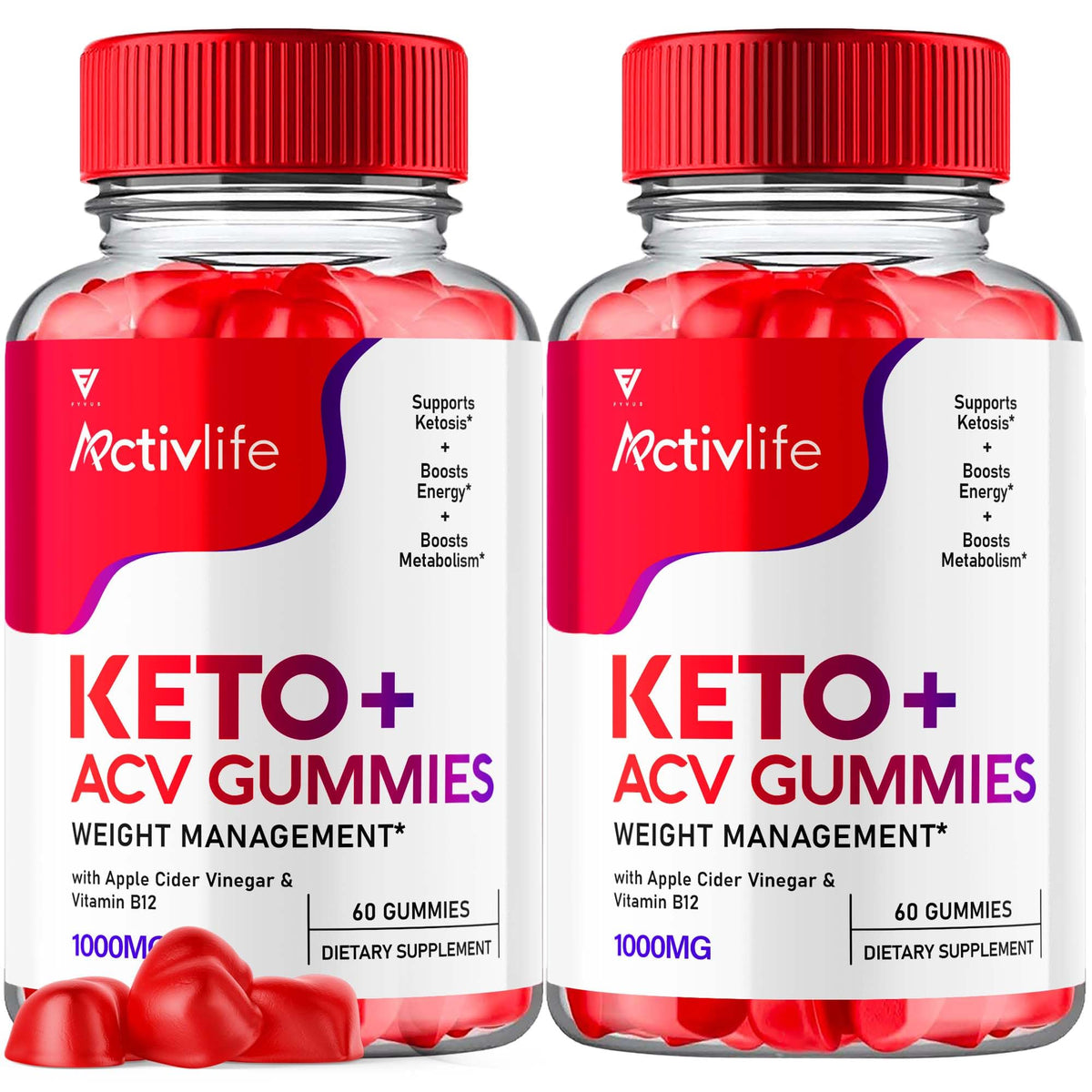 (2 Pack) Activlife Keto ACV Gummies Activelife Keto Advanced, Active Life Keto 