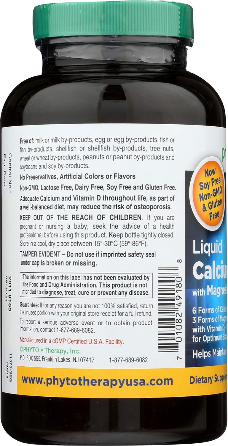 Phytotherapy Rx Calcium Liquid Softgel - 180 per Pack - 1 Each.