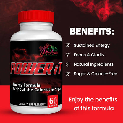Power It – Daily Wellness Support with Key Ingredients – No Added Sugar – 60 Capsules