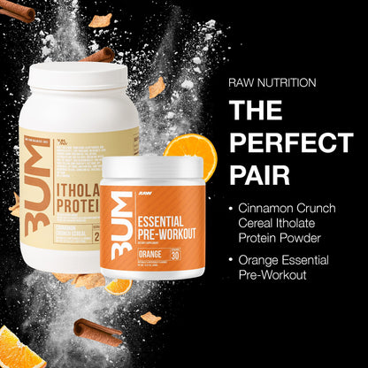RAW Whey Isolate Protein Powder & Essential Pre-Workout Powder Bundle