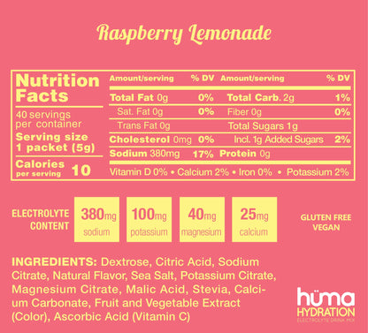 Huma Chia Hydration Drink Mix, Variety, 15 Packets