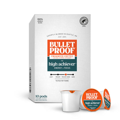 Bulletproof Coffee + Organic Grass-Fed Butter Single-Serve Pods, Keto Coffee, All-in-One Recipe with MCT Oil and Butter, 24 Count