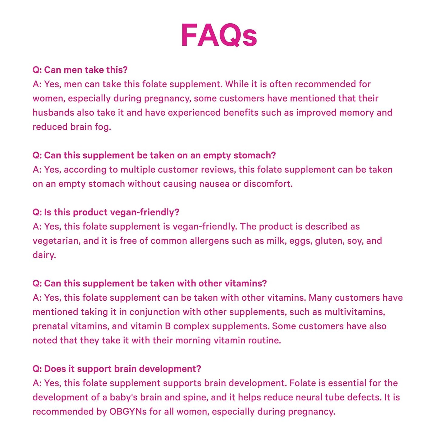 Pink Stork Folate: Methyl Folate - MTHFR Acid, Natural Form of Folic Acid for Pregnancy, Formulated for Mom + Baby, Women-Owned, 60 Capsules (Packaging May Vary)