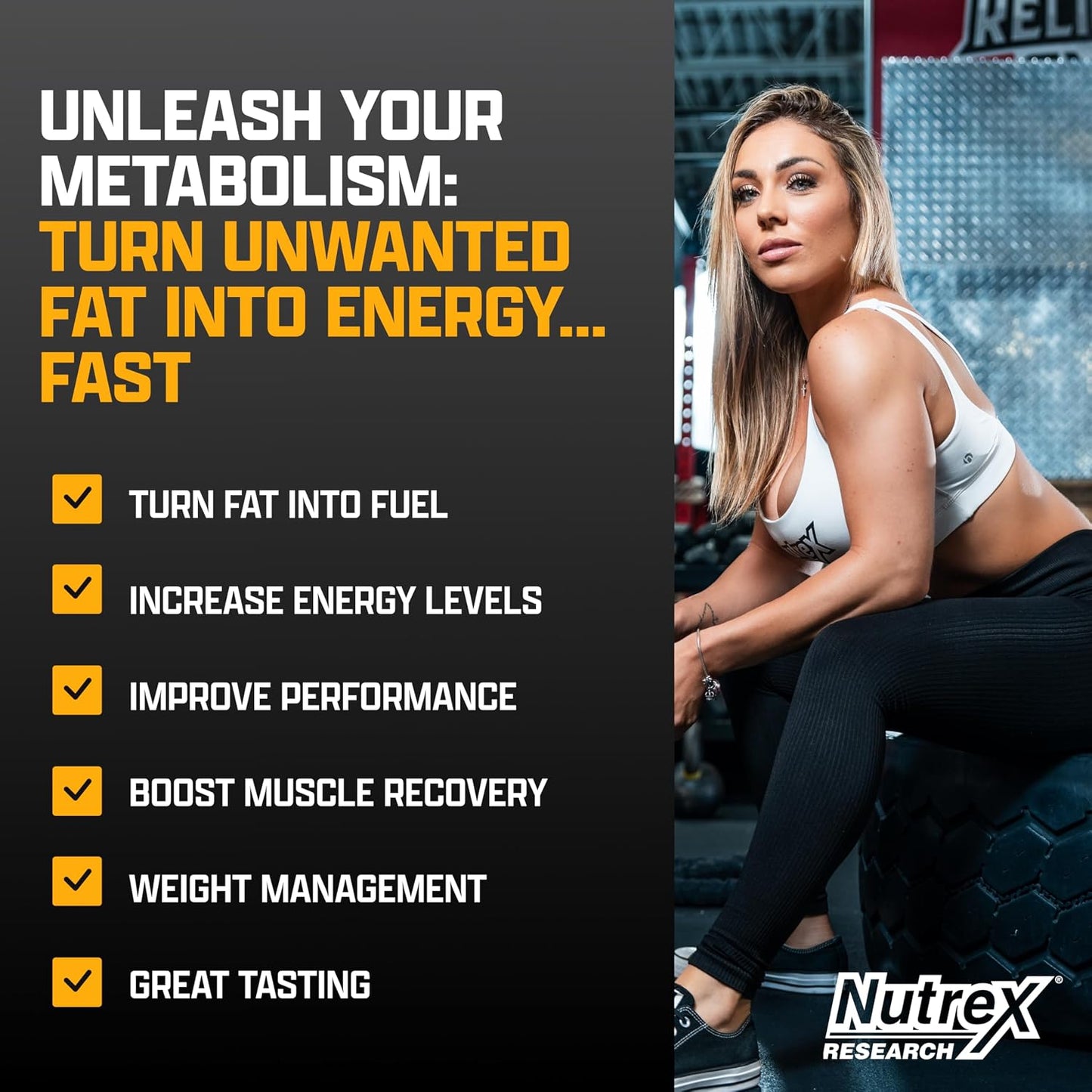 Nutrex Research Lipo-6 Defining Gel & L-Carnitine 3000 Orange Mango | Stimulant-Free Workout Support | Fast-Absorbing Topical Gel + Liquid L-Carnitine