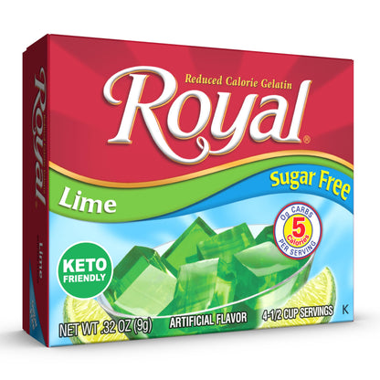 Royal Strawberry Gelatin Dessert Mix, Sugar Free and Carb Free,0.32 0z (Pack of 12)