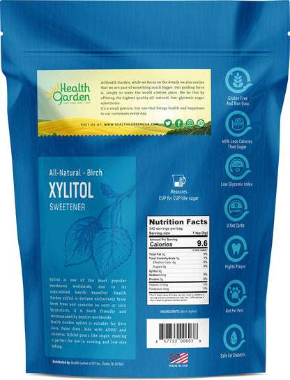 Health Garden Birch Xylitol Sweetener - Xylitol Sugar Substitute - 15 oz