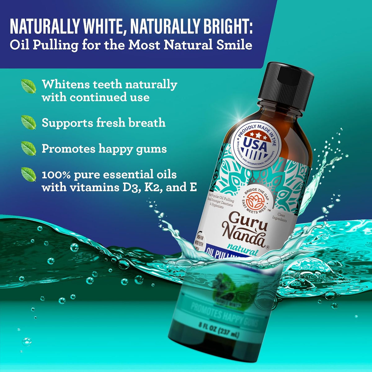 GuruNanda Total Smile Makeover Oral Care Kit, Teeth Whitening Kit(Regular)