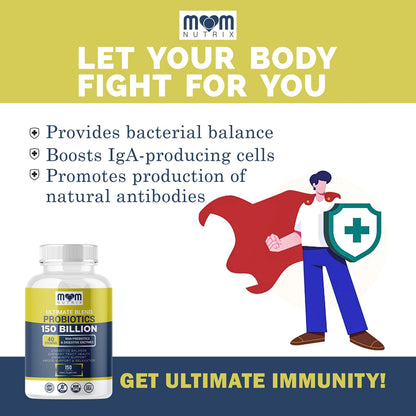 Probiotics 150 Billion CFU - 40 Strain Probiotics for Women, Probiotics for Men and Adults