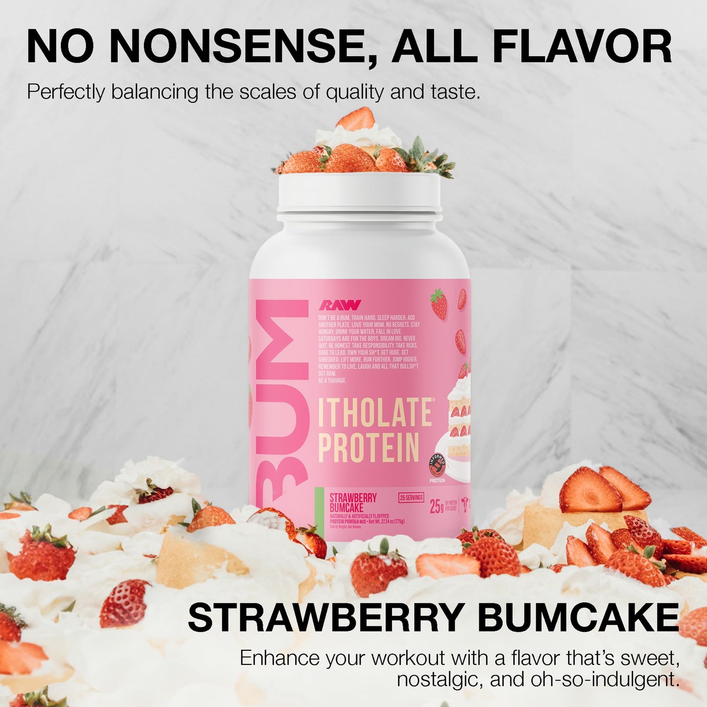 RAW Whey Isolate Protein Powder, Vanilla Oatmeal Cookie (CBUM Itholate Protein) - 100% Grass-Fed Sports Nutrition for Muscle Growth & Recovery - Low-Fat, Low Carb, Naturally Flavored - 25 Servings