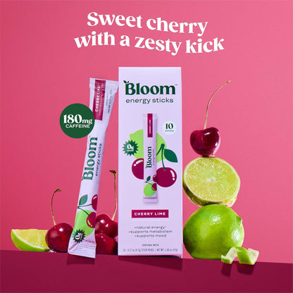 Bloom Energy Sticks Cherry Lime and Hydration Sticks Rocket Blast Bundle