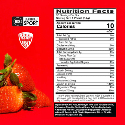 BARE PERFORMANCE NUTRITION BPN Electrolytes Hydration Drink Mix | Sugar Free Electrolyte Powder | 500mg Sodium per Serving | Naturally Sweetened | Lemon Lime, 50 Servings | Zero Sugar, 500mg Sodium per Serving, Naturally Sweetened