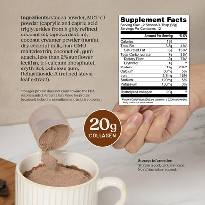 Bulletproof Unflavored Collagen Peptides Powder, 20g Grass-Fed Collagen Protein and Amino Acids for Skin, Bones and Joints, 17.6 Ounces