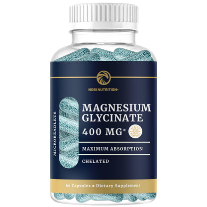 Magnesium Glycinate Supplement | Advanced Microbeadlets | Chelated for Maximum 