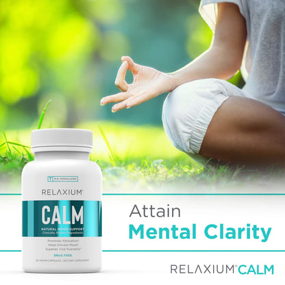 Relaxium Calm, Non-Habit Forming, Stress & Mood Support Supplement