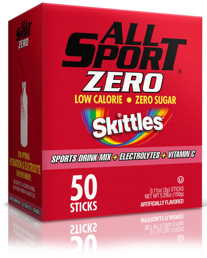 All Sport Zero Powder Sticks, Sugar Free, Strawberry Banana, 50 Count