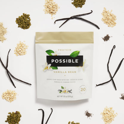 Possible Protein Powder Vanilla Bean - 20g of Vegan, Plant-Based Protein Mix - Non-GMO
