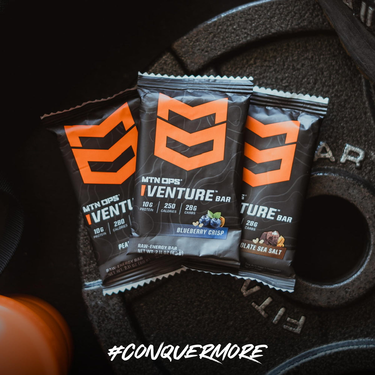MTN OPS Performance High Protein Bars, Caramel Crunch
