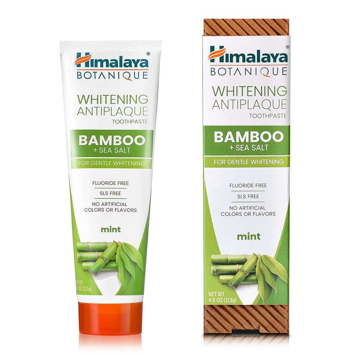 Himalaya Botanique Whitening Antiplaque Charcoal Toothpaste, 4 oz, 2 Pack