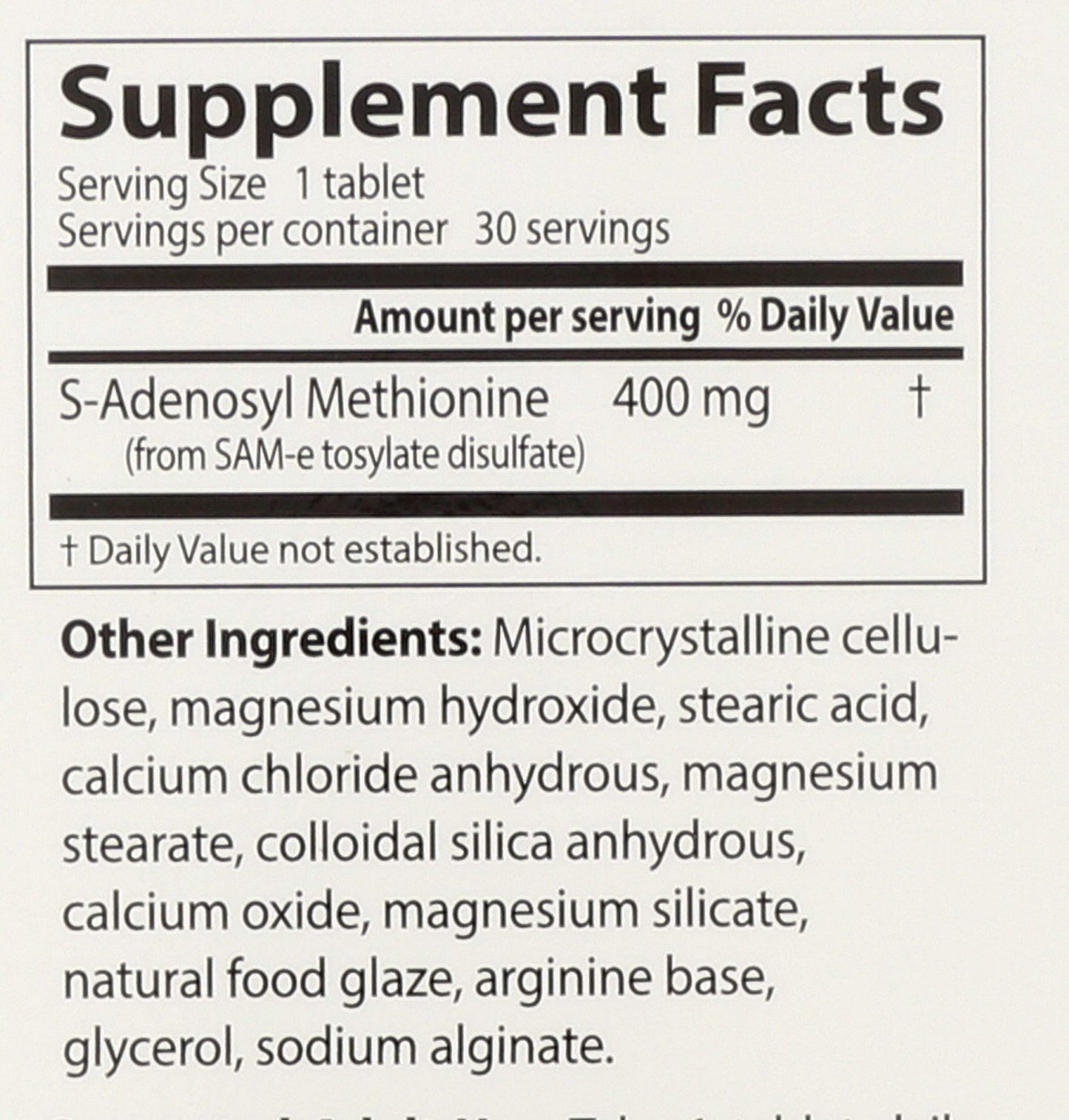 Doctor's Best SAM-e 400 mg, Vegan, Gluten Free, Soy Free, Mood and Joint Support, 60 Enteric Coated Tablets