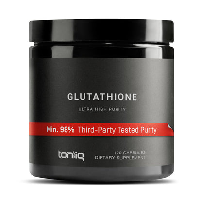 Toniiq Ultra High Strength Glutathione Capsules - 1000mg Concentrated Formula - 98%+