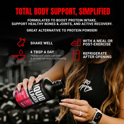 ProSupps Amino23 Liquid Collagen Shots, Berry - Collagen Peptide Post Workout Supplement Supports Healthy Aging, Joints, Skin & Hair - Gluten-Free & Zero Sugar - 16 Servings
