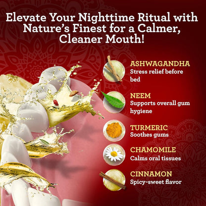 GuruNanda Cinnamon Oil Pulling Mouthwash with Neem & Ashwagandha, 16oz