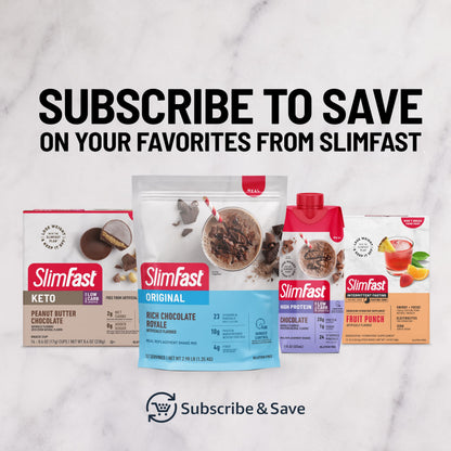 SlimFast Intermittent Fasting, Casein Protein Powder, Biotin with Vitamin & Mineral Bend
