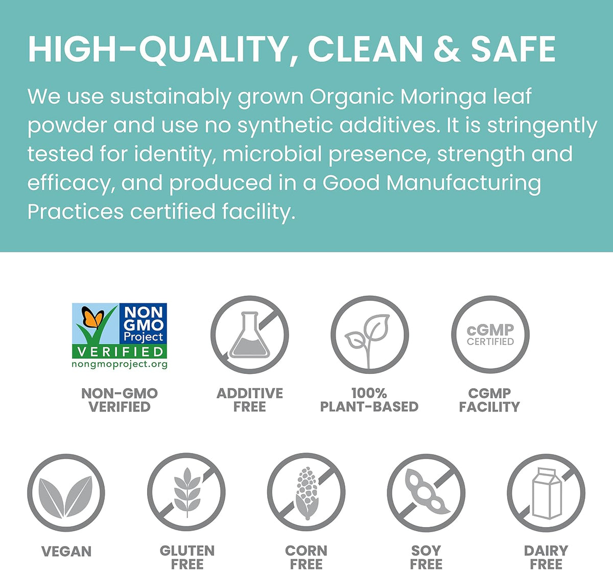 Himalaya Organic Moringa capsules - Moringa Supplement, Herbal Superfood Antioxidants Supplement Supporting Wellness, Vitality, and Oxidative Stress - Vegan, Non-GMO, Gluten Free, 1000 mg, 60 Capsules