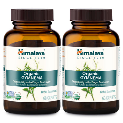 Himalaya USDA Organic Gymnema Sylvestre Supplement, 700mg, 60 Caplets