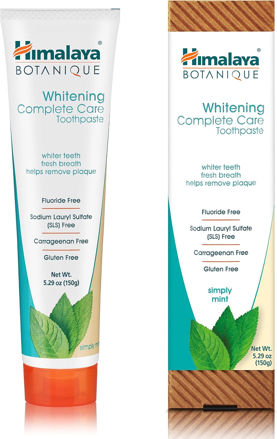 Himalaya Botanique Whitening Complete Care Toothpaste Mint, 5.29 oz, 2 Pack