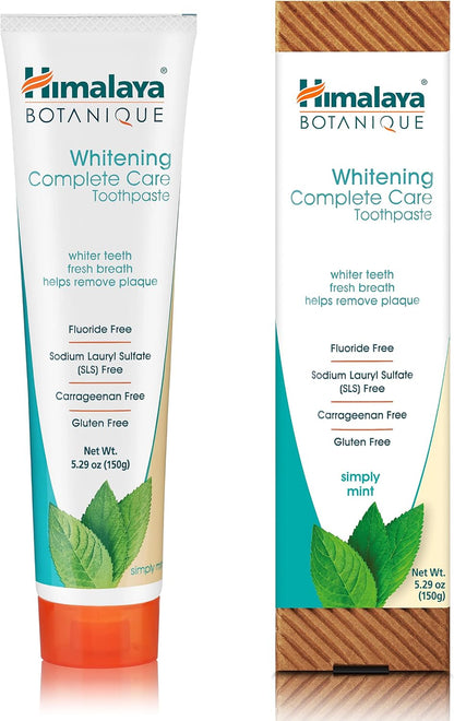 Himalaya Botanique Whitening Complete Care Toothpaste Mint, 5.29 oz, 2 Pack