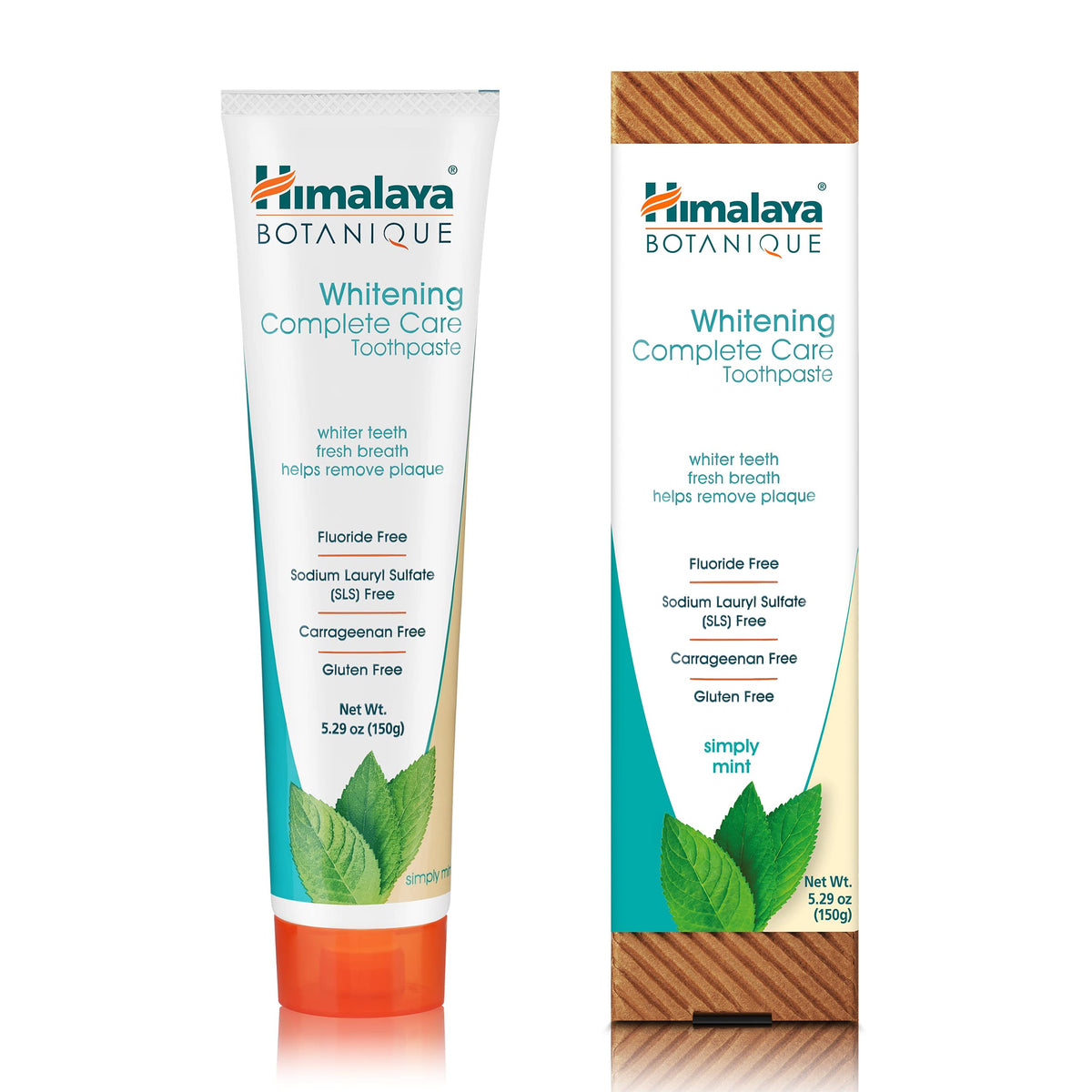 Himalaya Botanique Whitening Complete Care Toothpaste Mint, 5.29 oz, 2 Pack