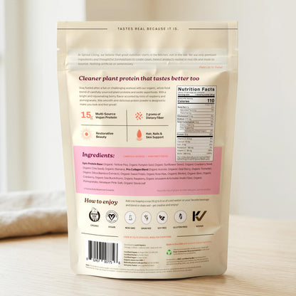 Sprout Living Epic Protein, Plant Based Protein & Superfoods Powder, Vanilla Lucuma Powder | 20 Grams Organic Protein Powder, Vegan, Non Dairy, Non-GMO, Gluten Free, Low Sugar (1 Pound, 12 Servings)