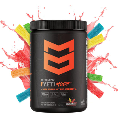 MTN OPS Yeti Mode High Stim Pre-Workout with Creatine, Pink Lemonade