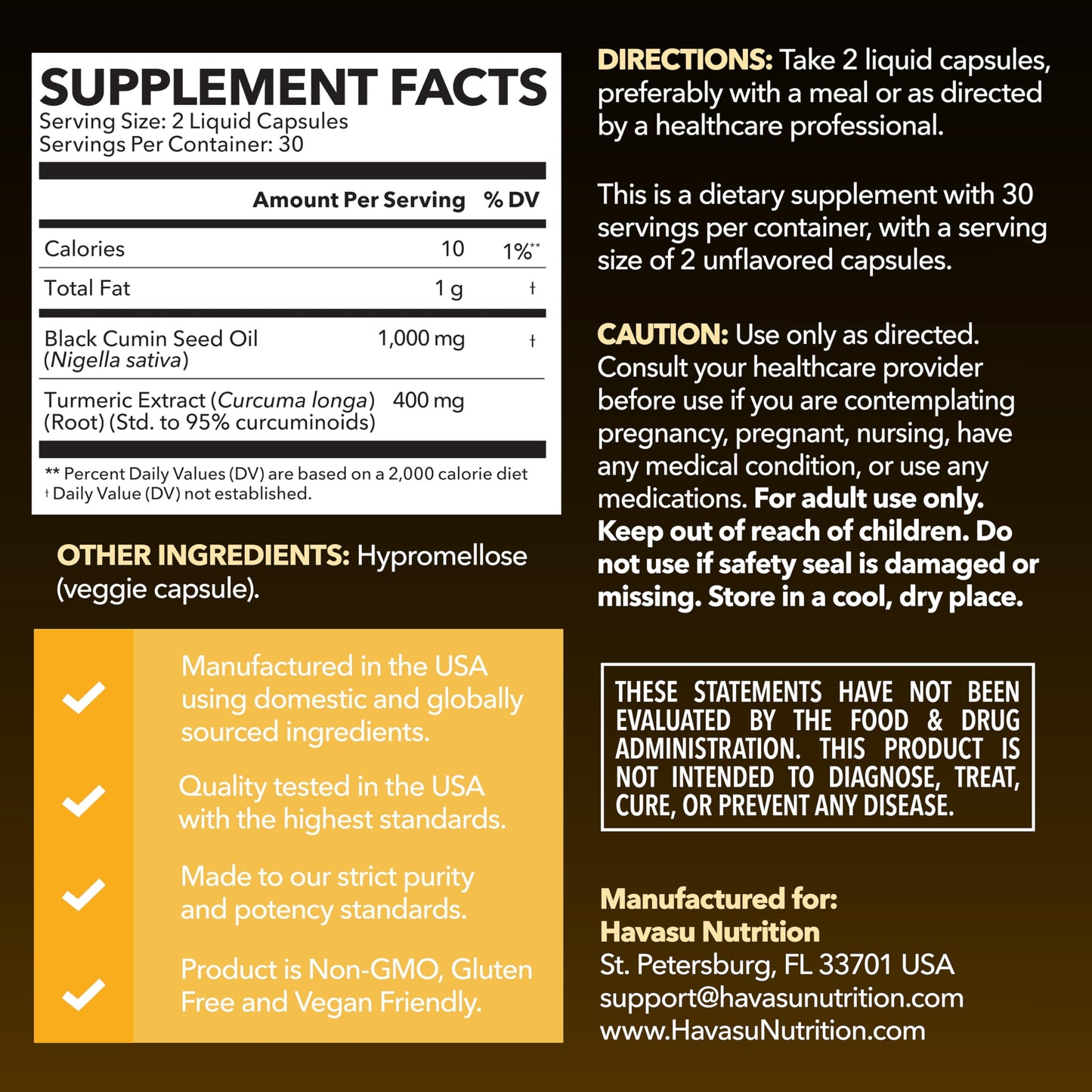Black Seed Oil Capsules, Vegan, Non-GMO, Cold-Pressed Nigella Sativa, 90ct | 1500mg Per Serving Black Cumin Supplement for Skin Health, Immune Function, and Digestive Health, Unflavored, 30 Servings