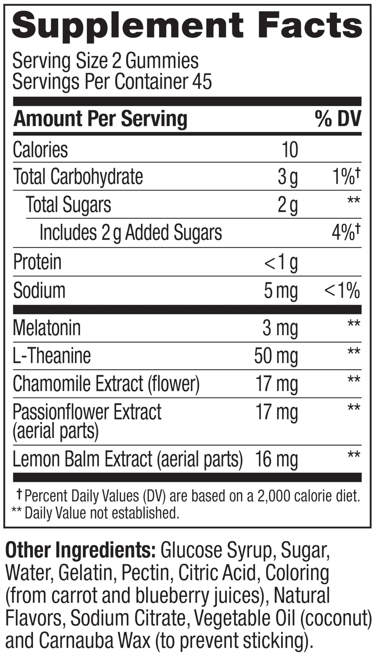 OLLY Sleep Support Gummy Supplement,* 3 mg Melatonin, L-Theanine - 50 Count