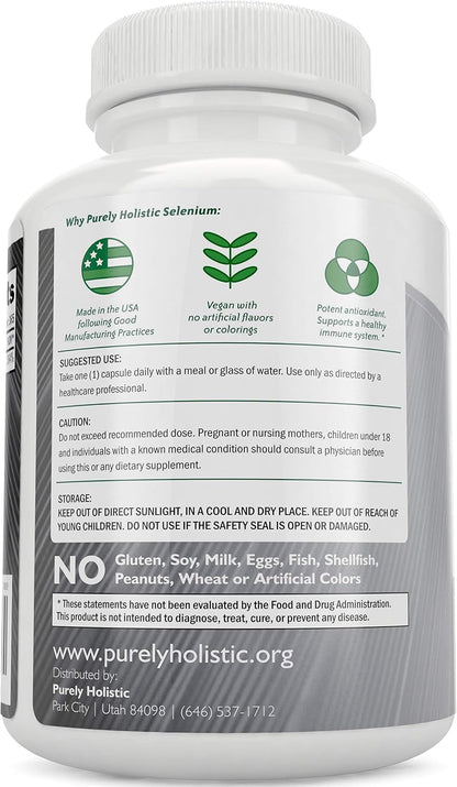 Magnesium Glycinate 400mg + Selenium 200mcg - Vegan Bundle - 270 Tablets & 365 Capsules - Made in USA