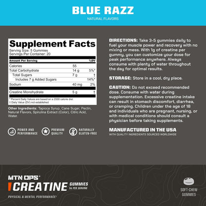 MTN OPS Creatine Gummies & Hydrate Summit Surge Electrolytes Bundle, Daily Hydration, Performance & Recovery Support