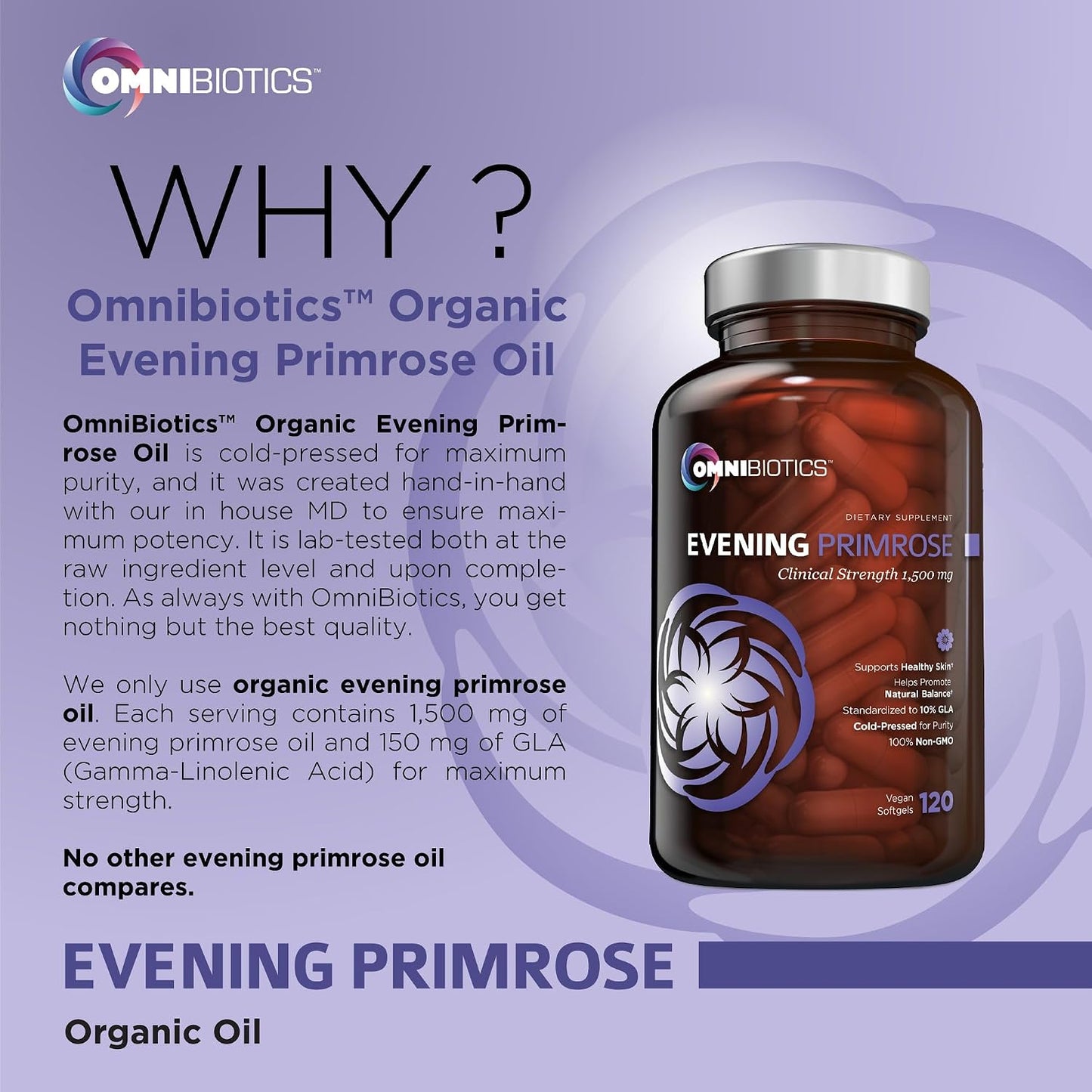OmniBiotics Evening Primrose Oil + Milk Thisle Capsule