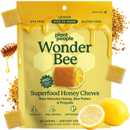 Plant People WonderBee Super Mushroom Manuka Honey Chews 30ct
